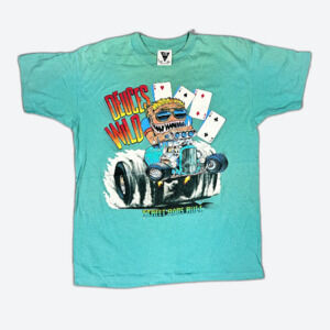 Vintage Deuces Wild Street Rods Graphic Single Stitch T-Shirt